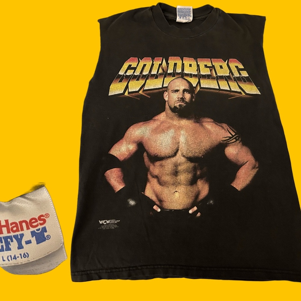 Hanes Black Goldberg Graphic Sleeveless Shirt